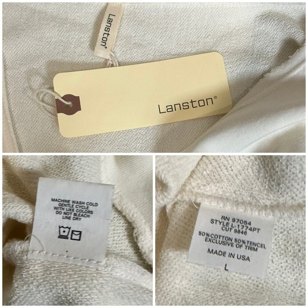 #T40 Lanston One Shoulder Pullover in Cream SZ L $139 - Picture 12 of 12